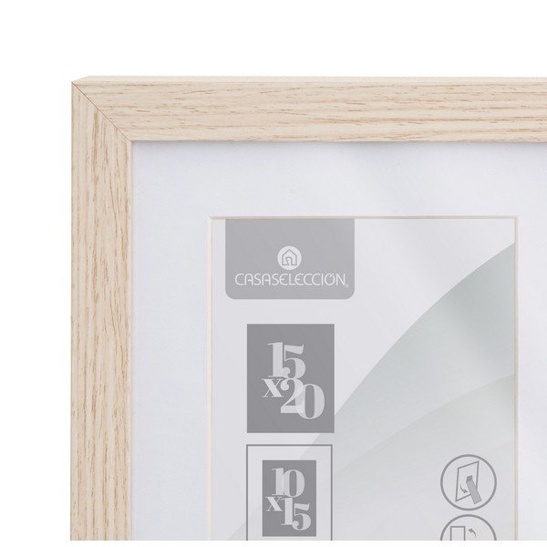 Natúr színű álló-fali képkeret 17,5x22,5 cm Sencillo – Casa Selección-image-2