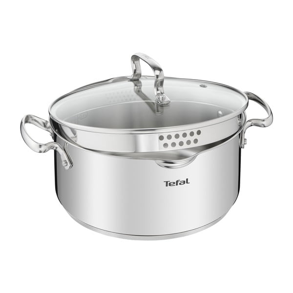Indukciós tűzhelyhez alkalmas rozsdamentes acél edény 5 l Duetto+ – Tefal-image-3