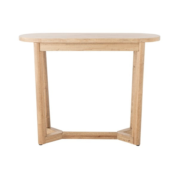 Natúr színű kaucsukfa konzolasztal 35x100 cm Serrone – Bloomingville