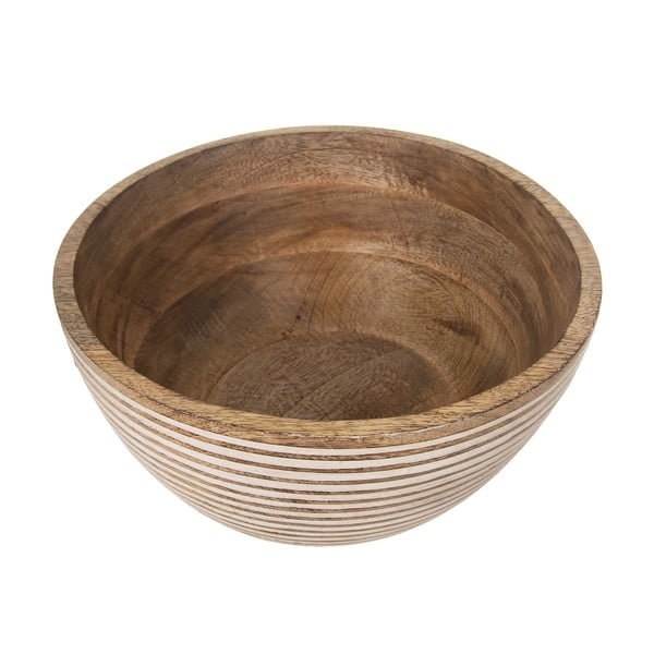Natúr színű fa tál ø 24 cm Mango – Orion-image-2