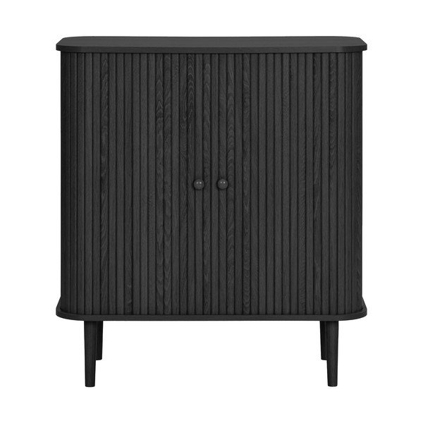 Fekete borovi fenyő komód 80x87x40 cm Nikko – House Nordic