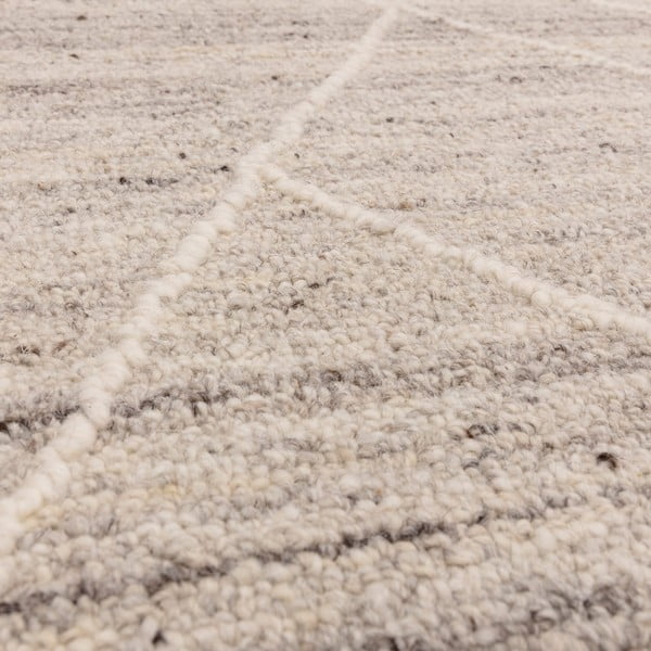 Világosszürke gyapjú szőnyeg 200x290 cm Noah – Asiatic Carpets-image-2