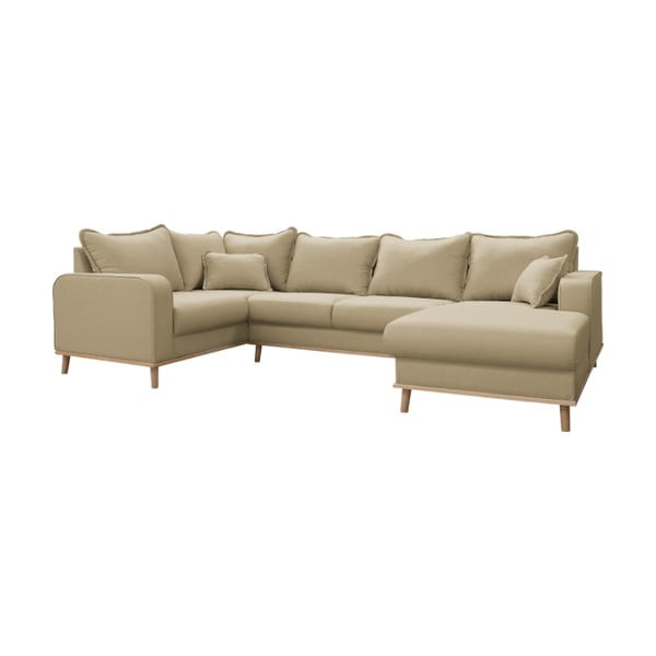 Bézs sarokkanapé (jobb oldali) Beata – Ropez-image-2