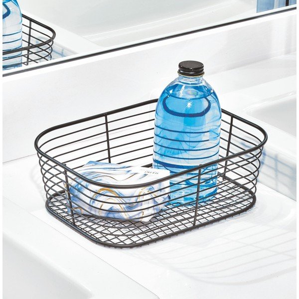 Vienna fekete tárolókosár, 23,8 x 18,4 cm - iDesign-image-1