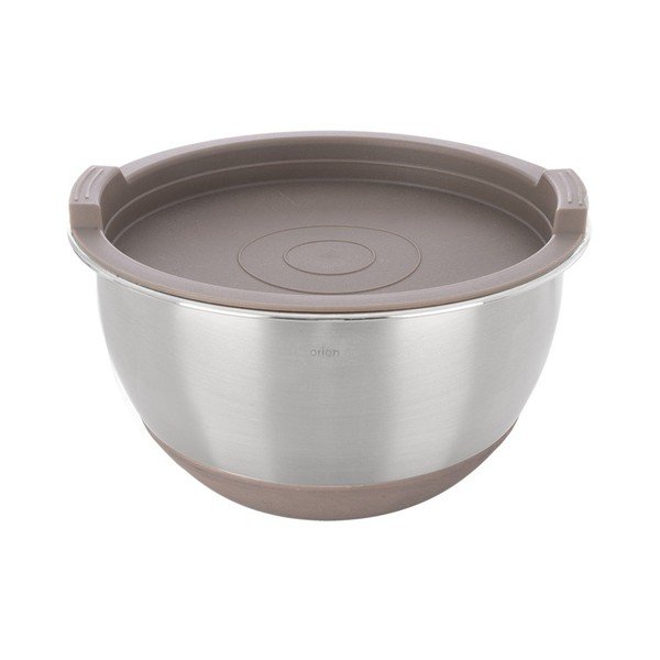 Ezüstszínű rozsdamentes acél tál ø 16 cm Beige – Orion