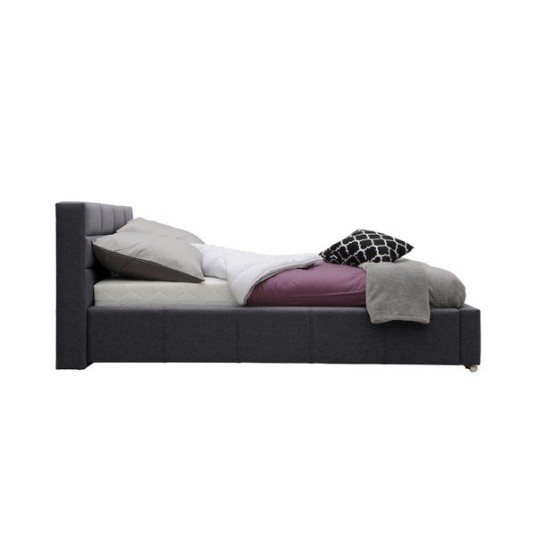 Reve szürke kétszemélyes ágy, 140 x 200 cm - Mazzini Beds-image-1