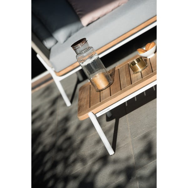 Teakfa kerti dohányzóasztal 75x68 cm Omer – Diphano-image-4