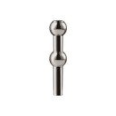 Fényes fekete fém váza (magasság 10 cm) Nagel – STOFF Nagel