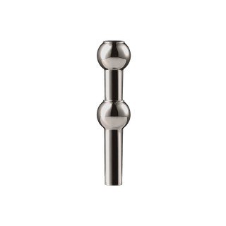 Fényes fekete fém váza (magasság 10 cm) Nagel – STOFF Nagel