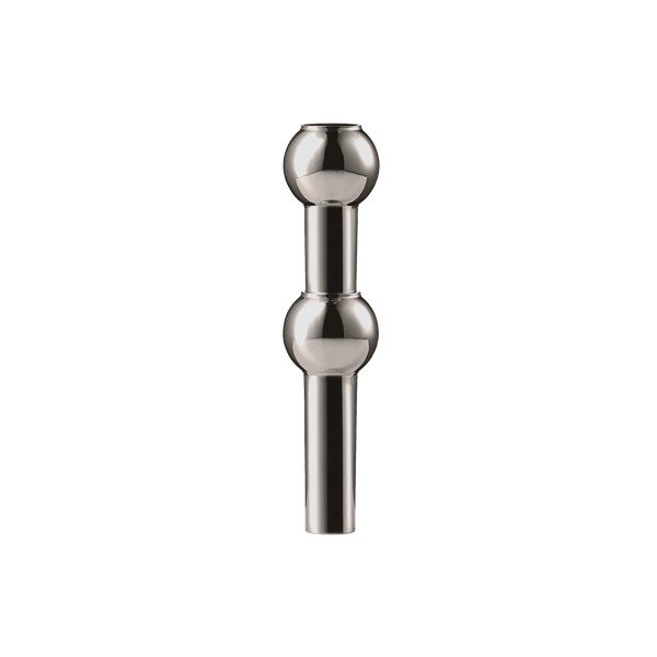 Fényes fekete fém váza (magasság 10 cm) Nagel – STOFF Nagel