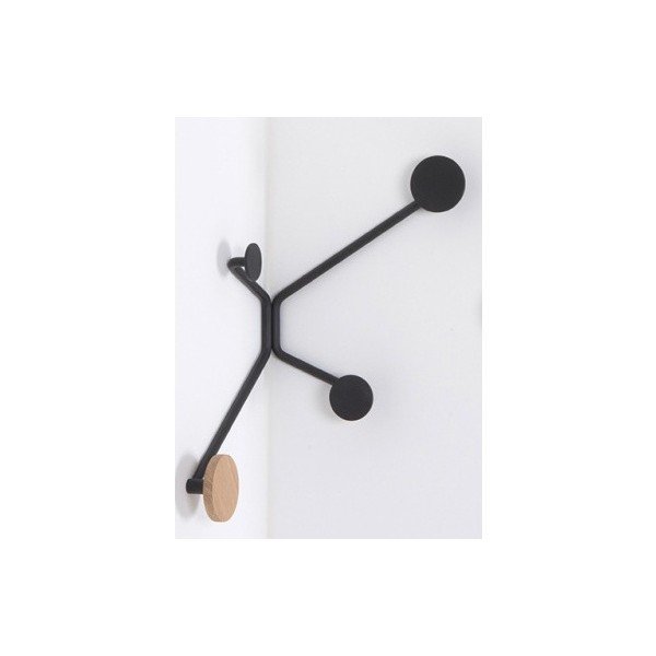 Hook fekete fali akasztó, sarokba - Gazzda-image-3