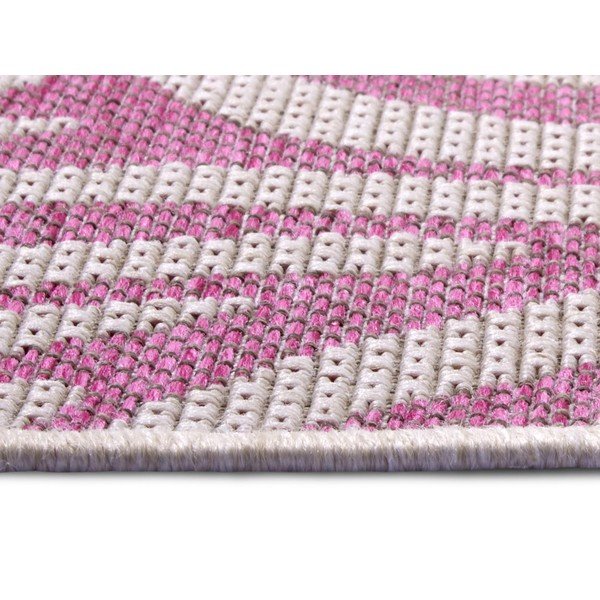 Cebra rózsaszín-bézs kültéri futószőnyeg, 70 x 300 cm - NORTHRUGS-image-3