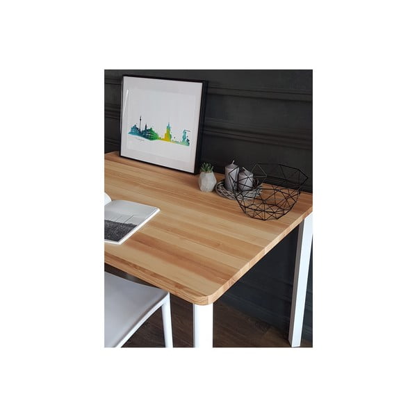 TRIVENTI fehér étkezőasztal, 80 x 80 cm - Ragaba-image-1