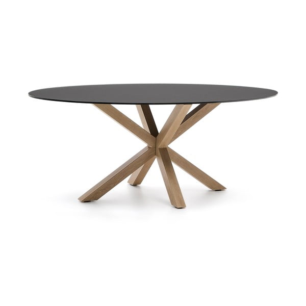 Étkezőasztal üveg asztallappal 100x200 cm Argo – Kave Home