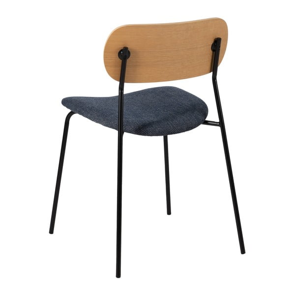 Kék-natúr színű étkezőszék szett 4 db-os Moe – Ixia-image-3