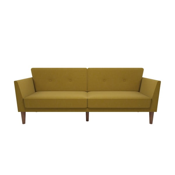 Sárga kinyitható kanapé 205 cm Regal - Novogratz