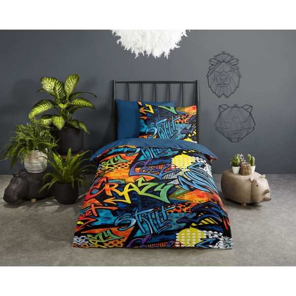 Egyszemélyes-hosszabbított mikroszálas gyerek ágyneműhuzat 140x220 cm Jeff – Good Morning-image-1