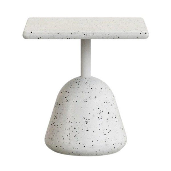 Kerti dohányzóasztal terrazzo asztallappal 44x44 cm Saura – Kave Home