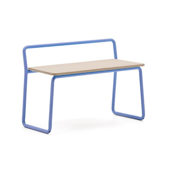 Kék-natúr színű pad Tinn – Kave Home-image-2