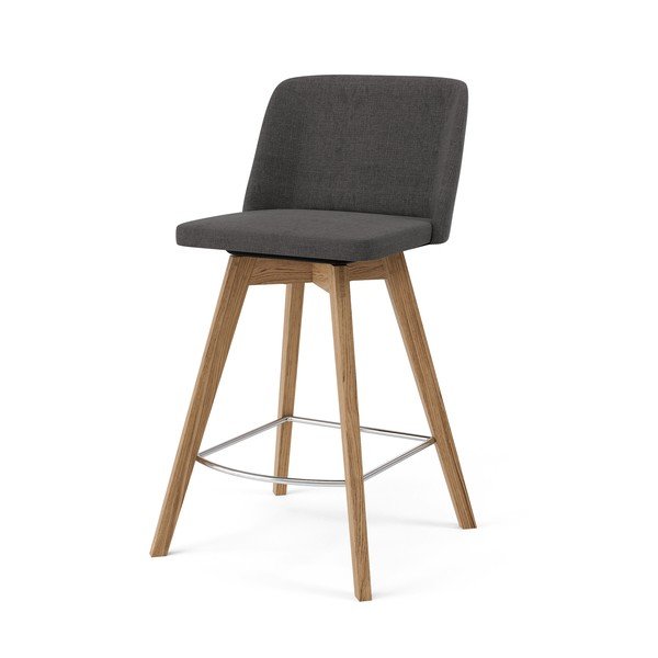 Tom 2 db szürke bárszék, magasság 89 cm - Tenzo-image-1