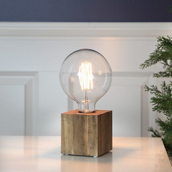 Barna lámpa állvány 9 cm Kub – Star Trading-image-1