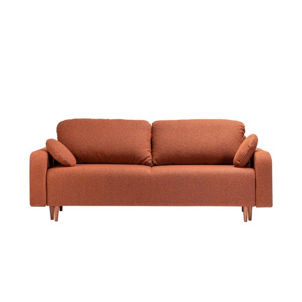 Téglavörös buklé kinyitható kanapé 230 cm Trango – CustomForm-image-4
