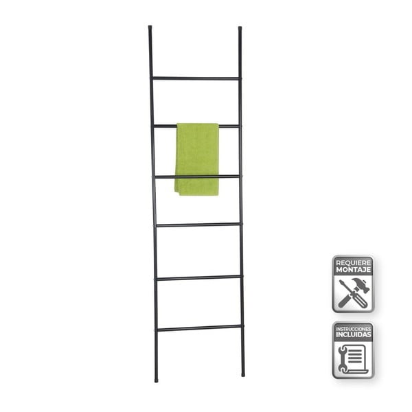 Fekete törölközőtartó létra – Casa Selección-image-1