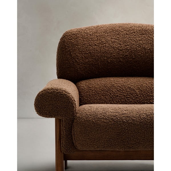 Barna buklé fotel Nema – Kave Home-image-4