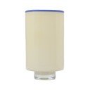 Krémszínű üveg váza (magasság 26 cm) Milo – ONA