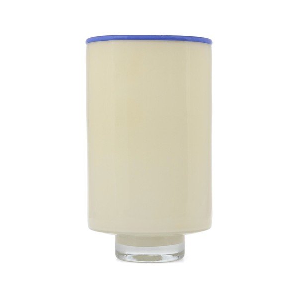 Krémszínű üveg váza (magasság 26 cm) Milo – ONA