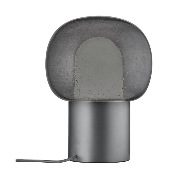 Antracitszürke alumínium LED asztali lámpa üveg búrával (magasság 32 cm) Iris – Blomus-image-4