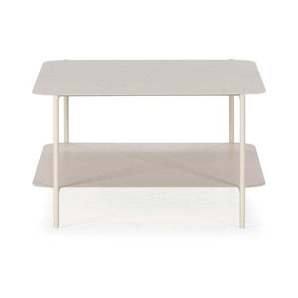 Krémszínű fém dohányzóasztal 70x73 cm Beatrix – MOME-image-2