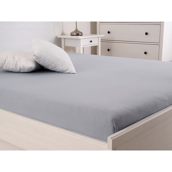 Szürke gumis lepedő 180x200 cm – B.E.S.-image-1