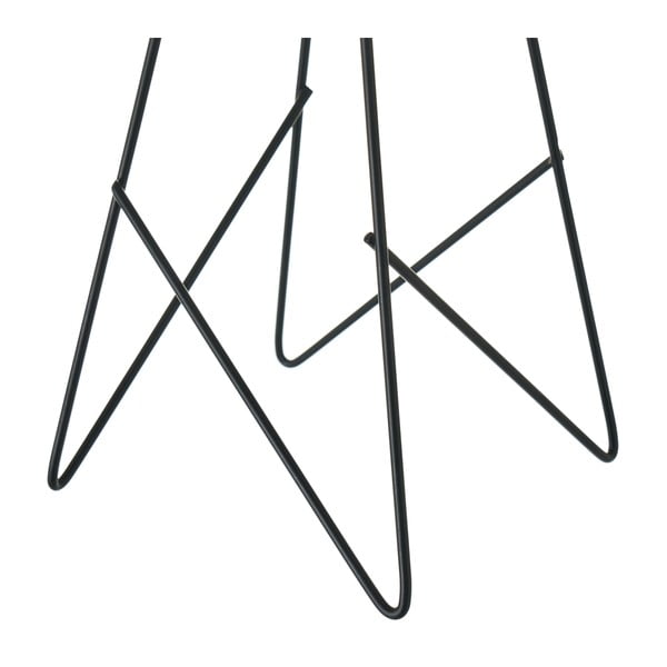 Fekete-krémszínű asztali lámpa textil búrával (magasság 38,5 cm) – Casa Selección-image-3