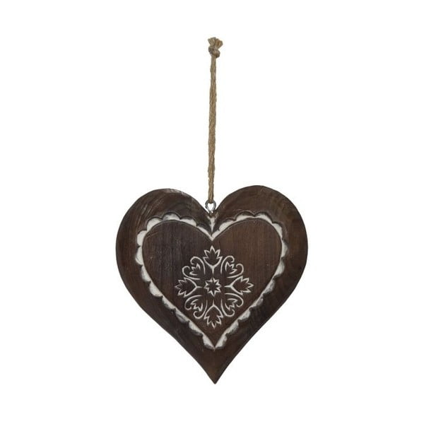 Winter Time Heart Small felakasztható fa dekoráció - Antic Line