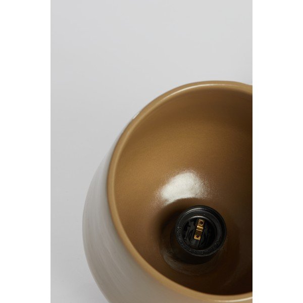 Barna mennyezeti lámpa kerámia búrával ø 18 cm Dena – Light & Living-image-1