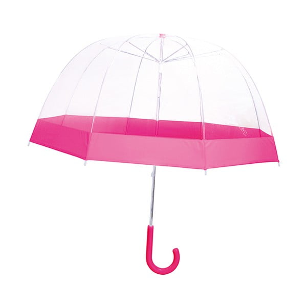 Birdcage átlátszó gyerek esernyő rózsaszín részletekkel, ⌀ 58 cm
