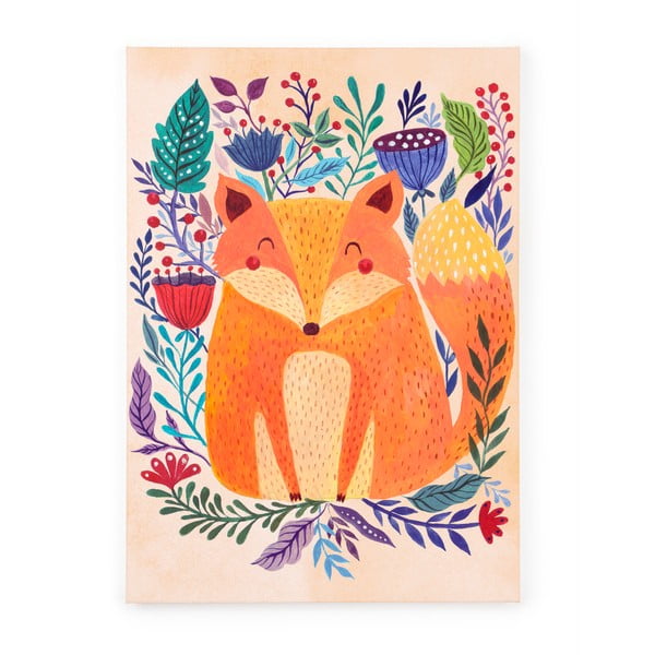 Beautiful Fox vászonkép, 70 x 50 cm - Tanuki