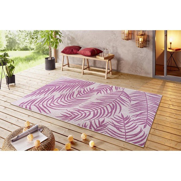 Palmera rózsaszín-bézs kültéri szőnyeg, 200 x 290 cm - NORTHRUGS-image-1