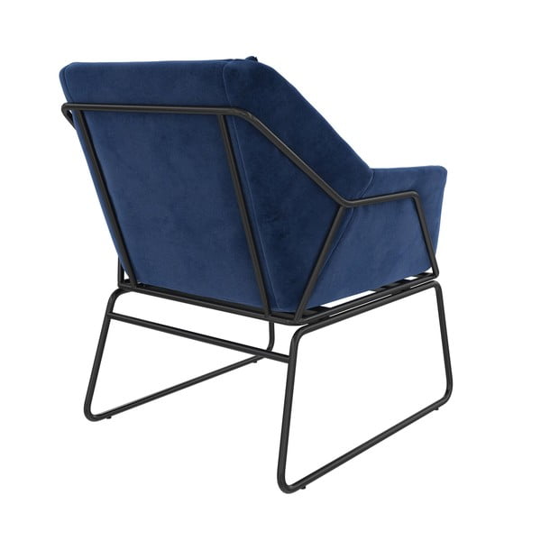 Kék bársony fotel Avery – Støraa-image-3