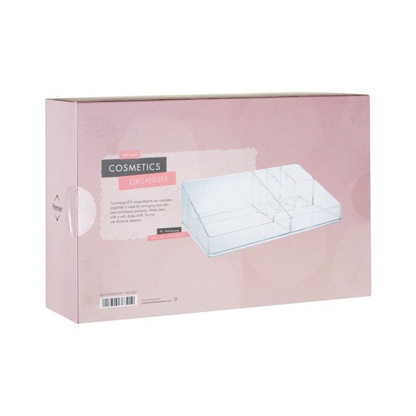 Met Clear 9 rekeszes kozmetikai rendszerező - Premier Housewares-image-1