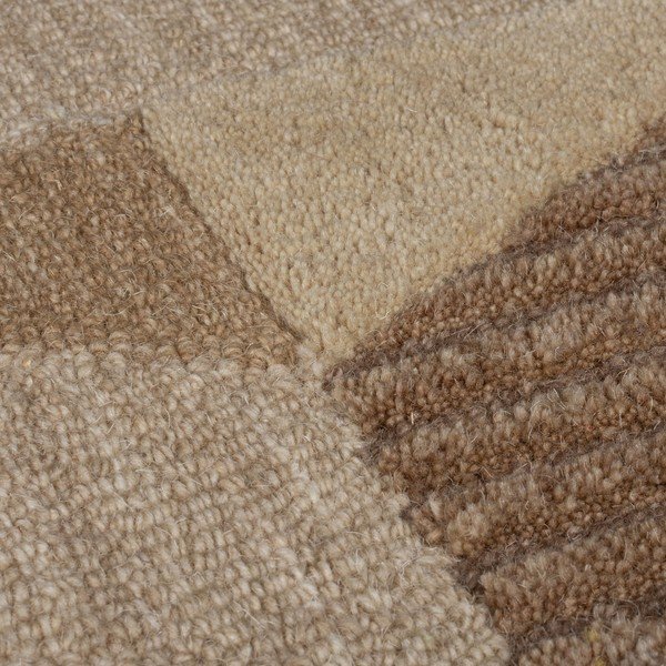 Barna kézi szövésű gyapjú futószőnyeg 60x230 cm Moda Asher – Flair Rugs-image-3