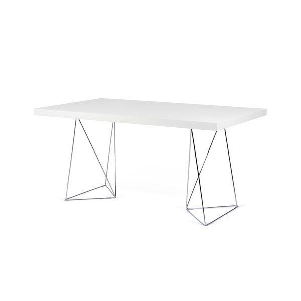 Trestle fehér asztal, hosszúság 160 cm - TemaHome-image-3