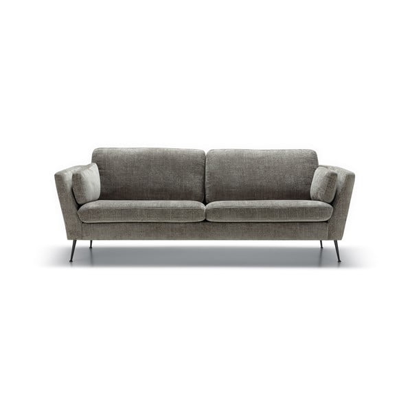 Szürke bársony kanapé 220 cm Mynta – Sits