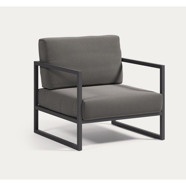 Sötétszürke fém kerti fotel Comova – Kave Home-image-3