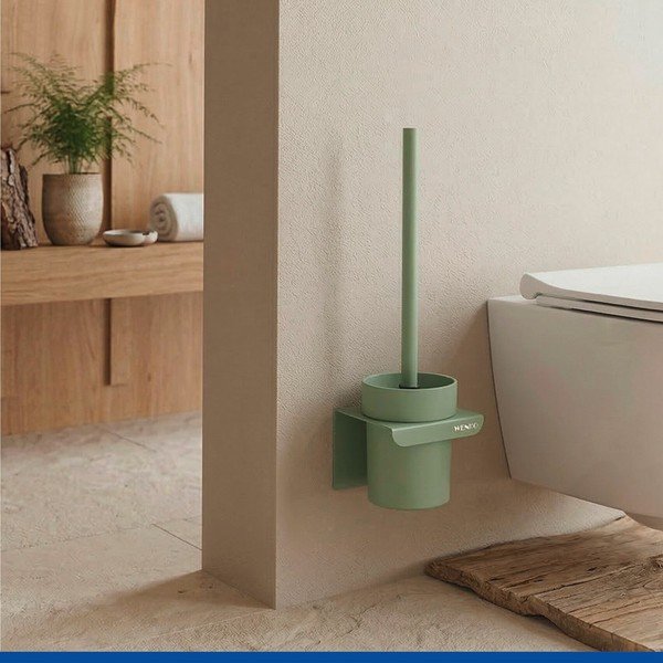 Zöld öntapadós műanyag Turbo-Loc WC-kefe Lizan – Wenko-image-2