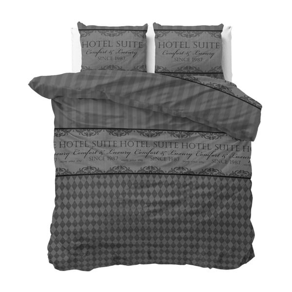 Comfort Hotel szürke kétszemélyes ágyneműhuzat garnitúra pamutból, 240 x 220 cm - Sleeptime