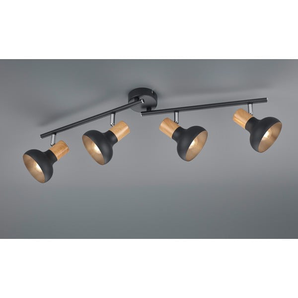 Matt fekete spotlámpa ø 10 cm Latika – Reality-image-1