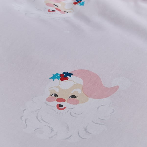 Rózsaszín kétszemélyes ágyneműhuzat 200x200 cm Vintage Christmas Santa – Catherine Lansfield-image-4