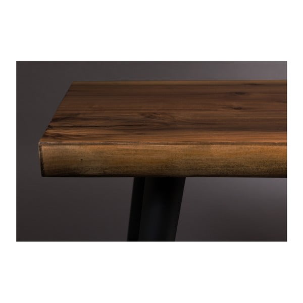 Alagon pad fekete acél lábakkal, hosszúság 180 cm - Dutchbone-image-3